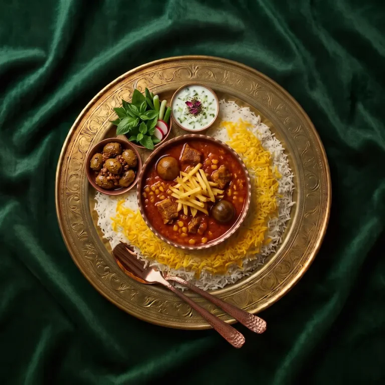 چلو خورشت قیمه گوسفندی