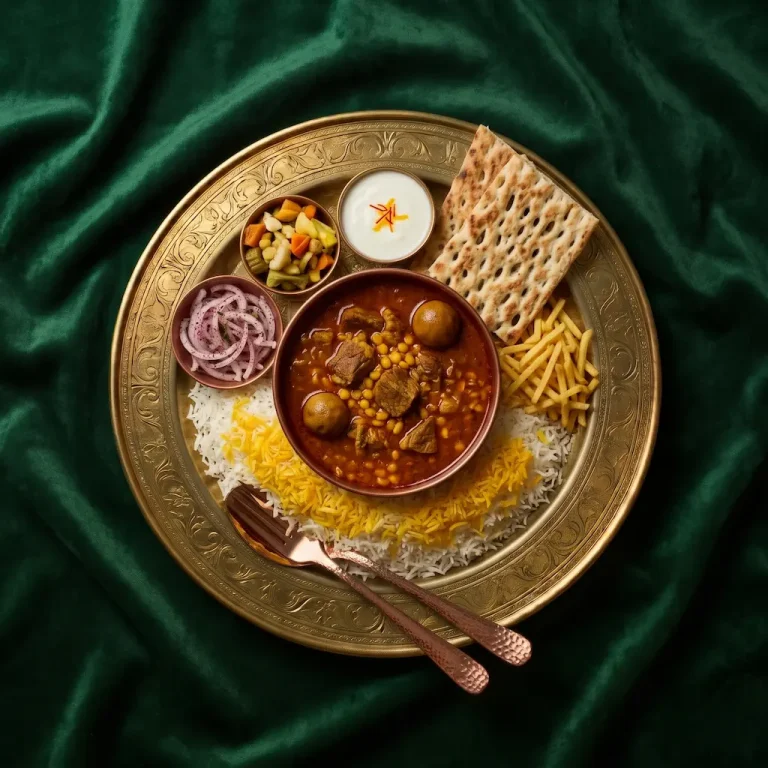 چلو خورشت قیمه گوساله