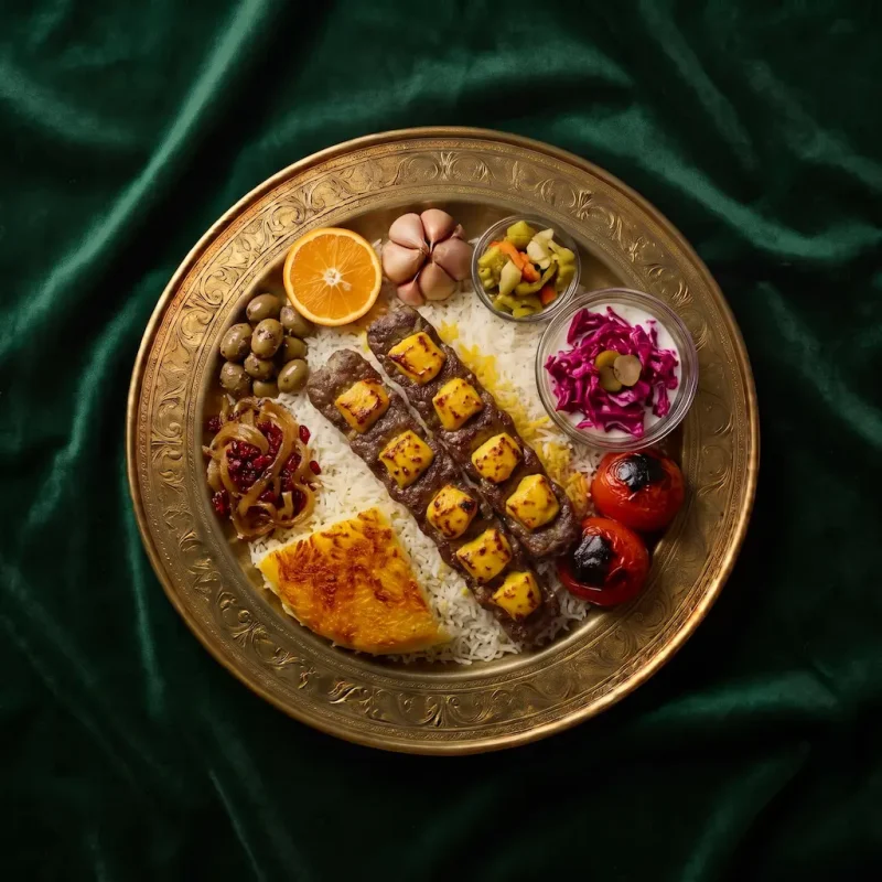 چلو کباب نگین دار ۲۰۰ گرمی